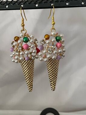 Ice Cream Cone Earrings